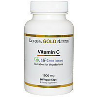 California Gold Nutrition, Витамин C, Quali-C Европейского производства, 1000 мг, 60 капсул.