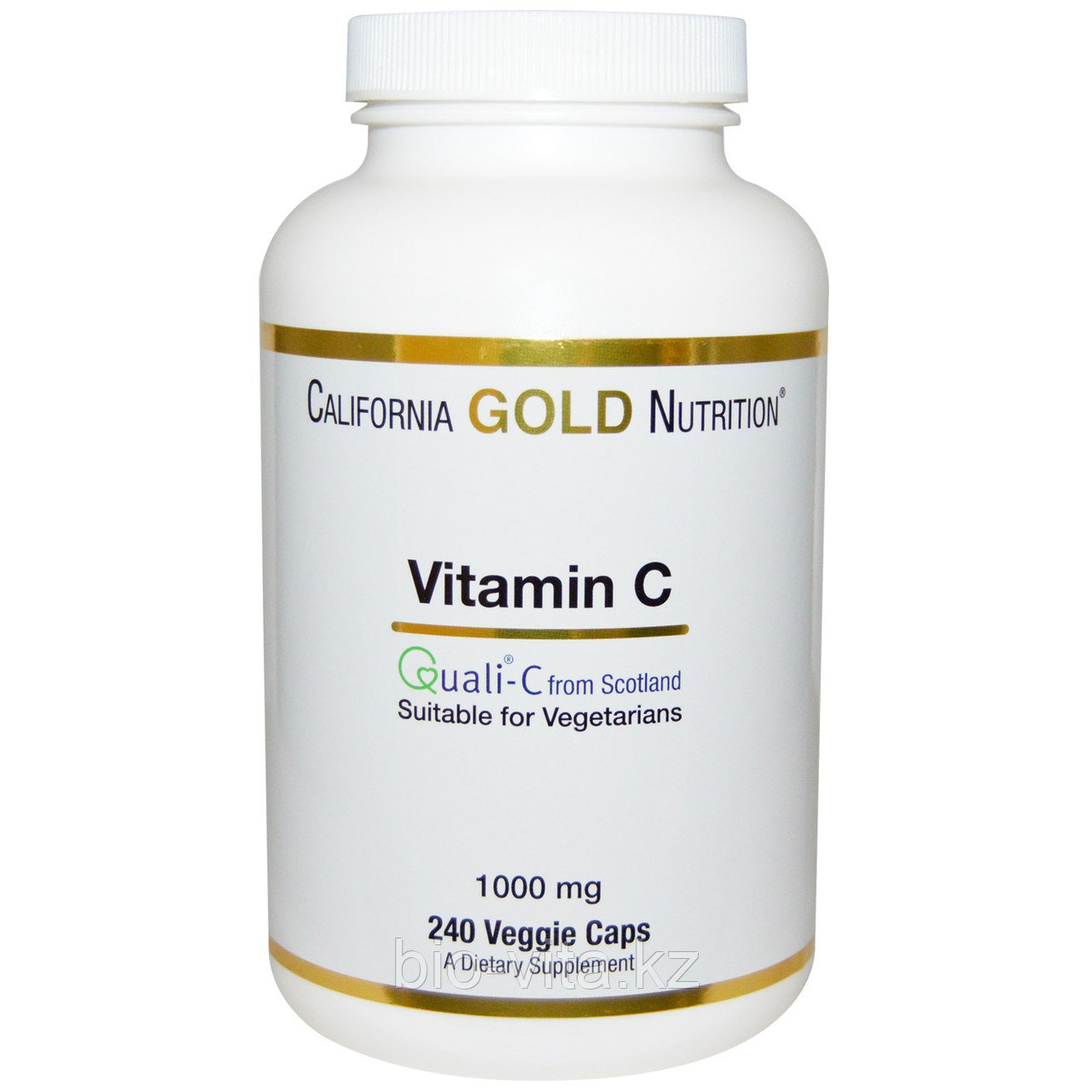 California Gold Nutrition, Витамин C, Quali-C Европейского производства, 1000 мг, 240 капсул.