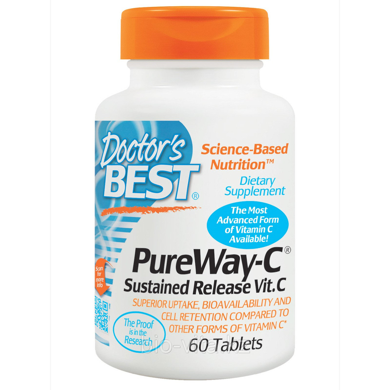 Doctor's Best, PureWay-C, Витамин С пролонгированного действия(длительное) , 60 таблеток.