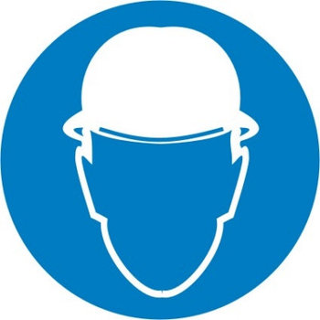 Знак "Работать в защитной каске (шлеме)"