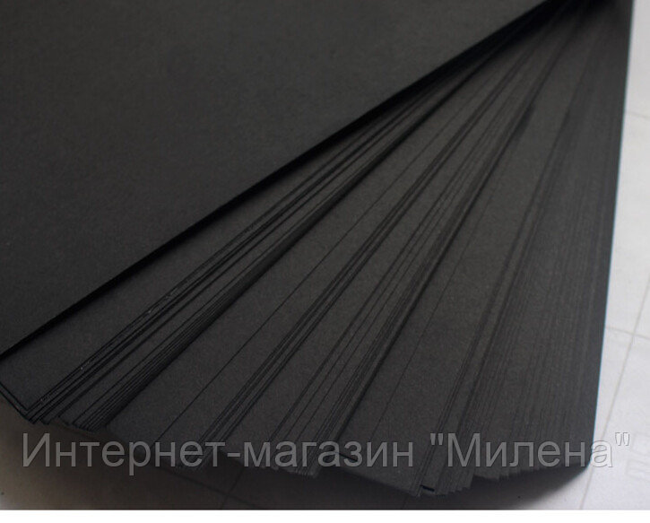 Чёрный Крафт для цветов 50 листов упаковками