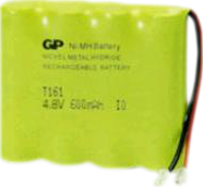 Аккумулятор GP T 161 4,8v 600mAh - фото 1 - id-p41594357