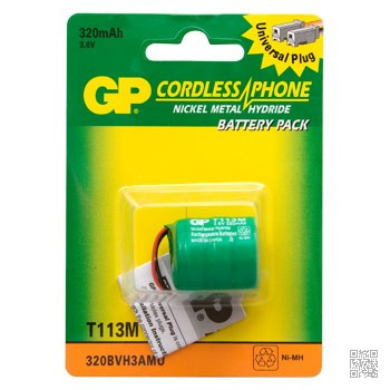 Аккумулятор GP T 113M 3,6v 320ma