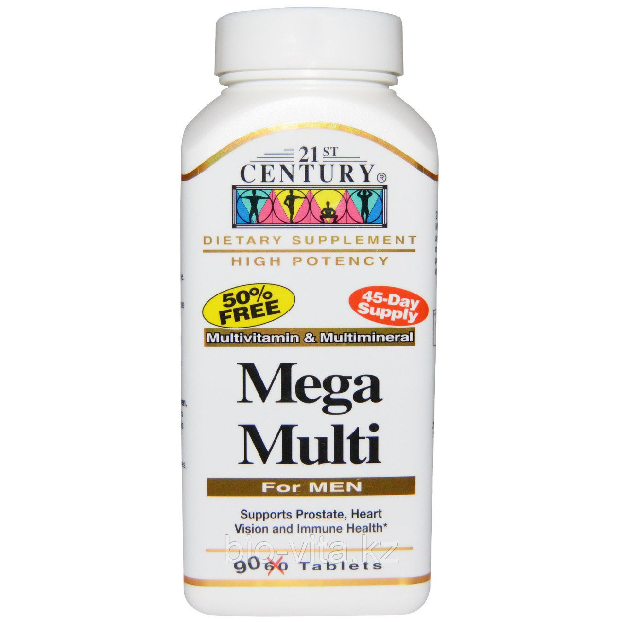Витамины для мужчин.  Mega Multi, для мужчин,витамины и минералы, 90 таблеток. Плюс профилактика простатита.