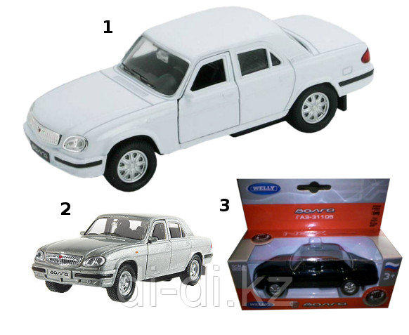 Игрушка модель машины 1:34-39 "Волга"