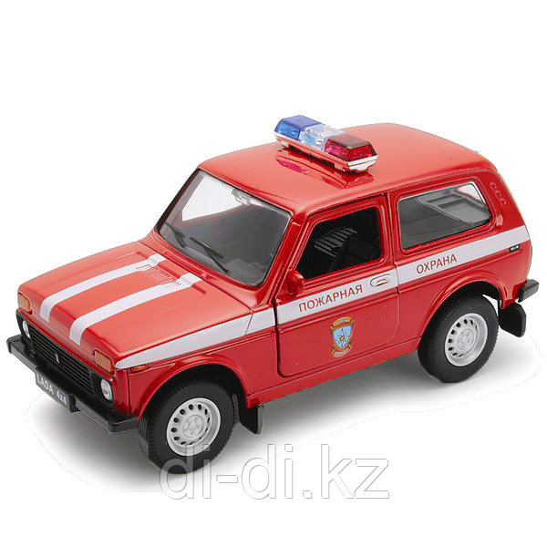 Игрушка модель машины 1:34-39 LADA 4x4 ПОЖАРНАЯ ОХРАНА