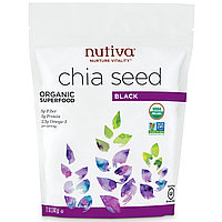 Nutiva, Органические семена чиа, черные,  (340 г)