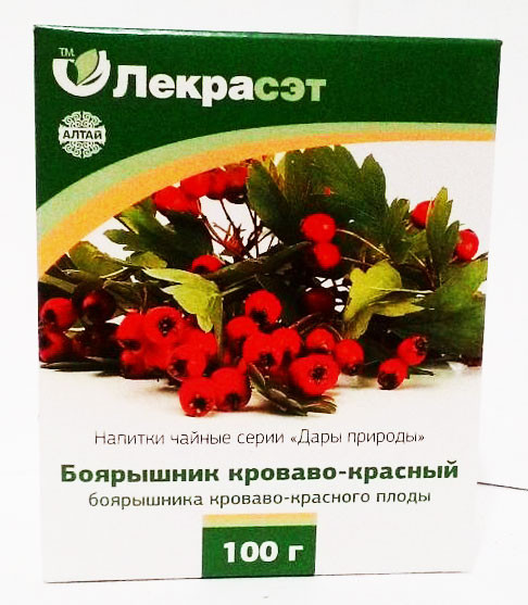 Боярышник кроваво- красный плоды, 100 г