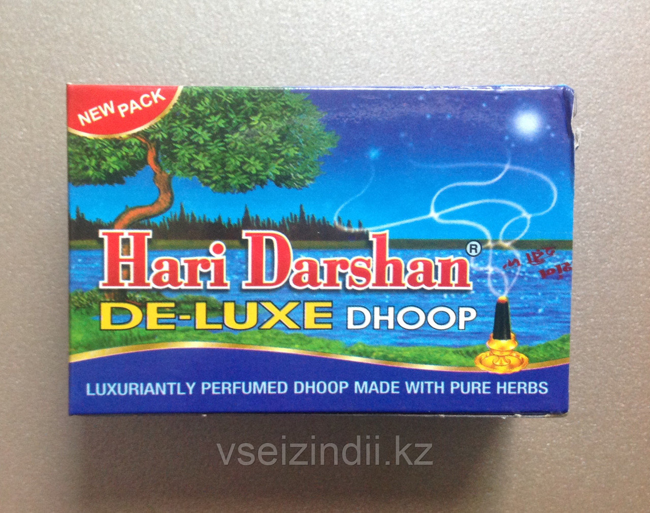 Благовоние безосновное Hari Darshan De - Luxe Dhoop с пряным ароматом, мягкое благовоние пластилин