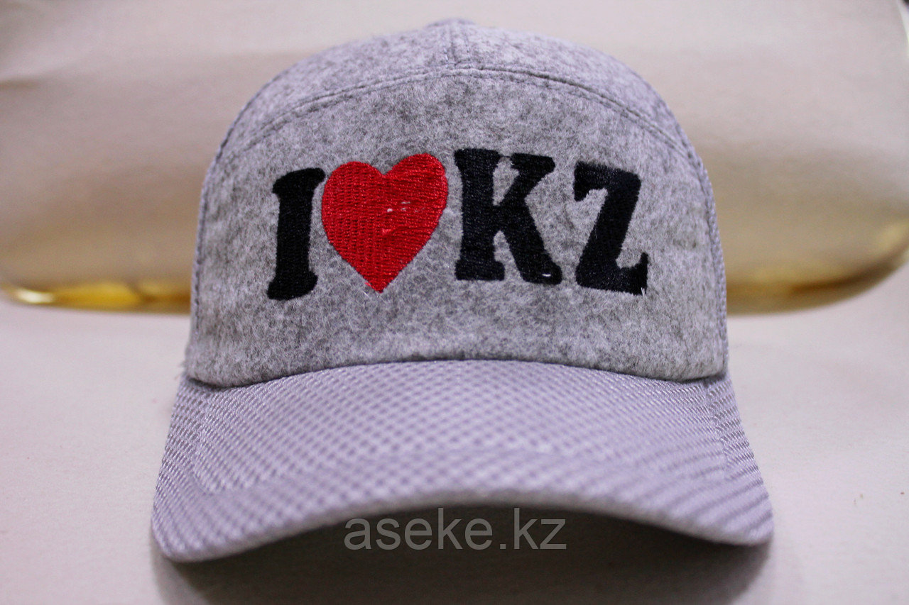 Войлочная бейсболка "I LOVE KZ" - фото 2 - id-p41949977