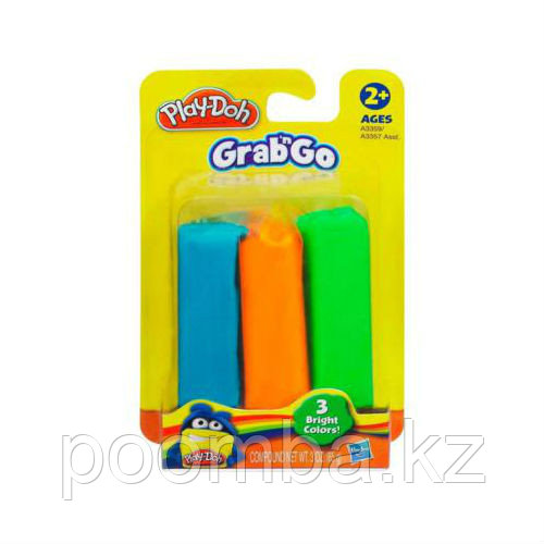 Набор пластилина Play-Doh - Grab&Go, 3 цвета