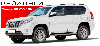 Рейлинги для автомобиля Toyota Land Cruiser Prado (150)  (Тойота Лэнд Крузер Прадо) выпуск с 2009-Н.В.