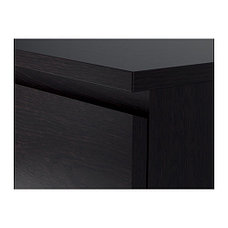 Комод МАЛЬМ с 6 ящиками черно-коричневый ИКЕА, IKEA, фото 2