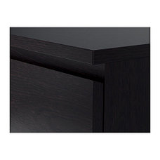 Комод с 6 ящиками МАЛЬМ черно-коричневый 160х78 см. ИКЕА, IKEA, фото 5