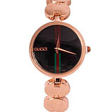 Часы наручные женские реплика GUCCI No.5412 (Розовое золото, белый циферблат), фото 5