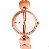 Часы наручные женские реплика GUCCI No.5412 (Розовое золото, чёрный циферблат), фото 4