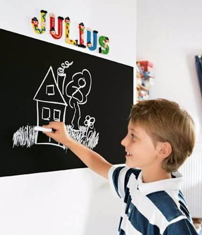 Стикер-доска для рисования мелом Black Board Sticker [200х45 см] - фото 3 - id-p42002556