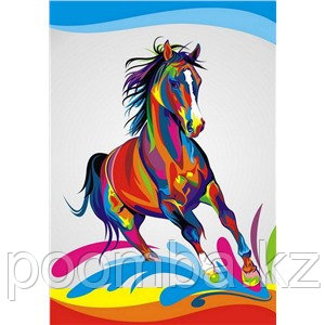 Картина по номерам"Радужный конь"30*40