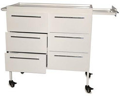 Металлический столик с ящиками передвижной СМИ 004