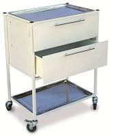 Столик с ящиками и двумя медицинскими лотками СМИ 023