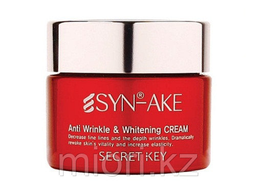 Интенсивный отбеливающий крем от морщин с пептидом SYN-AKE Anti Wrinkle & Whitening Cream, 50мл - фото 1 - id-p42014766