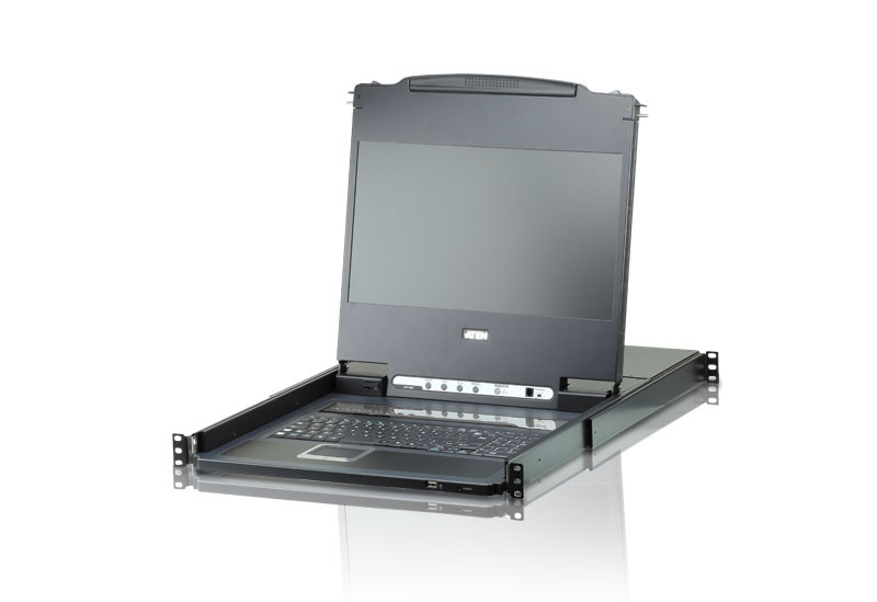 KVM коммутатор с ЖК дисплеем и интерфейсом DVI ATEN 8-Port , фото 1