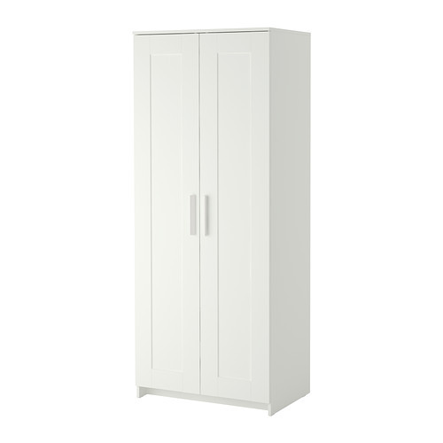 Шкаф 2-дверный БРИМНЭС белый 78x190 см ИКЕА, IKEA