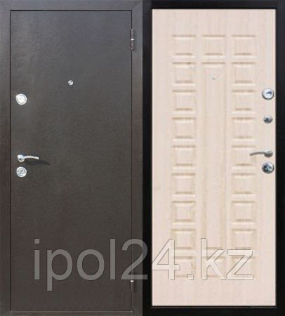 Дверь металлическая Троя Белёный дуб (860L)