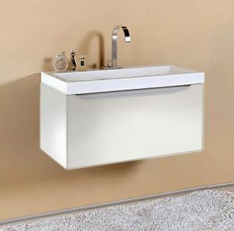 "Бриг"панель с зеркалом и светильником, белый Br.02.06/W, ТМ «AQWELLA»