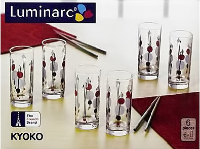 Набор стаканов Luminarc Kyoko White 6 штук