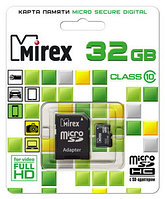 Mirex Micro SD 32 gb 10 class оригинал