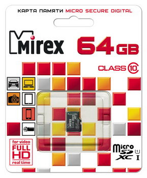 Mirex Micro SD 64 gb оригинал