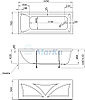 Акриловая ванна Modern 165х70 см. (ванна + ножки) 1 Марка. Россия, фото 7