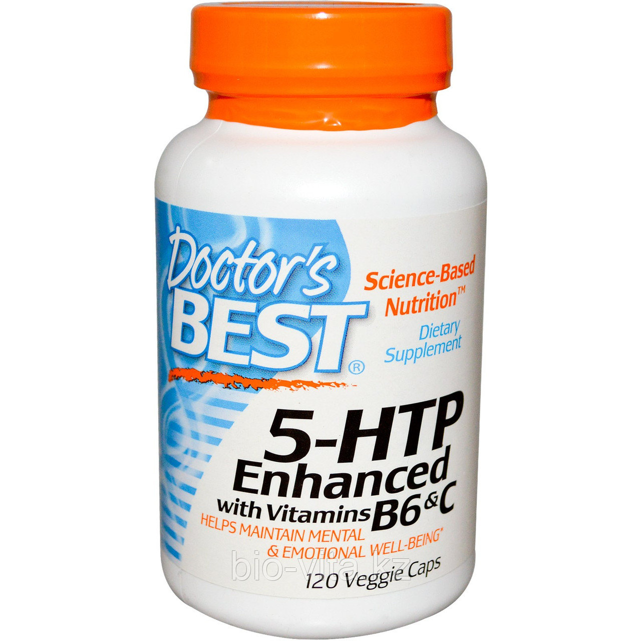 Триптофан (усиленный)5-HTP, усиленный витаминами B6 и C, 120 капсул. Doctor's Best