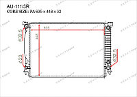 Радиатор основной Great Audi A6. C5 1997-2004 3.0i V6 8E0121251C