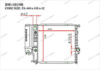 Радиатор основной Great BMW Series 3. E30 1984-1994 1.6i / 1.8i 17111719136