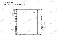 Радиатор основной Great BMW Series X5. E53 1999-2006 3.0D 17107544668