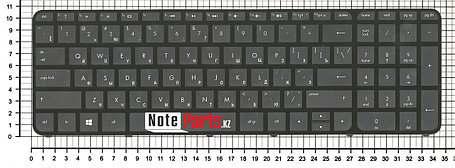 Клавиатура для ноутбука HP Pavilion Sleekbook Ultrabook 15 -B / 15T-B / 15Z-B без рамки, фото 2