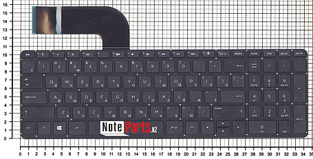 Клавиатура для ноутбука HP Pavilion 15-P, 17-F  без рамки, фото 2