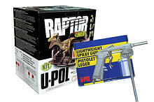 Защитное покрытие RAPTOR U-POL RLB/S4/GUN промокомплект черный (4X750+отв+пистолет)