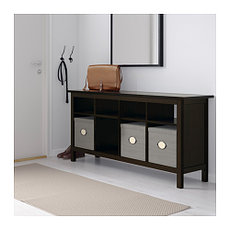 Стол консольный ХЕМНЭC черно-коричневый ИКЕА, IKEA, фото 2
