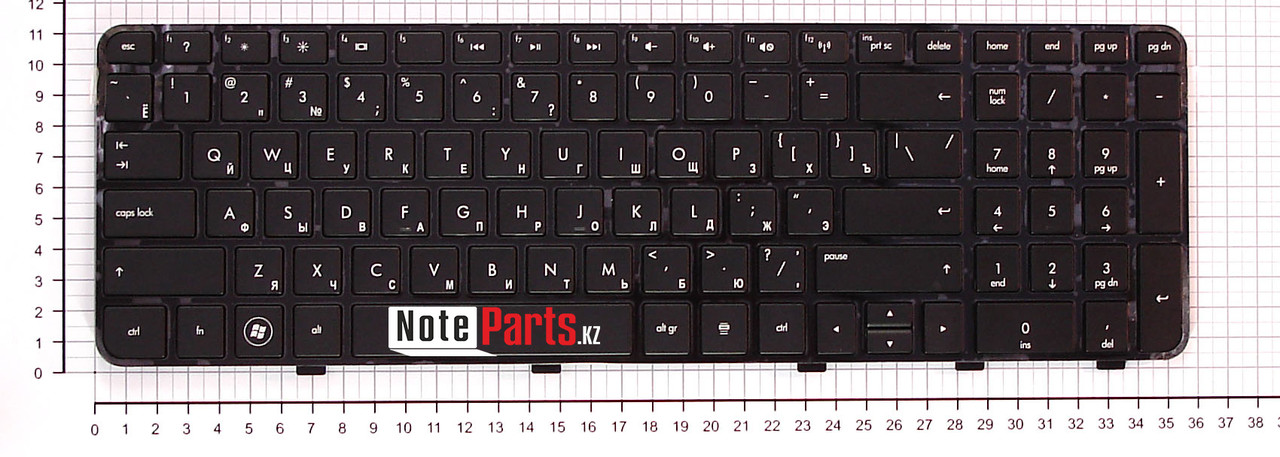 Клавиатура для ноутбука HP dv6-6000, dv6-6100 c рамкой