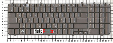 Клавиатура для ноутбука HP Pavilion DV7-1000/ DV7-1200 / DV7-1500  бронза, фото 2
