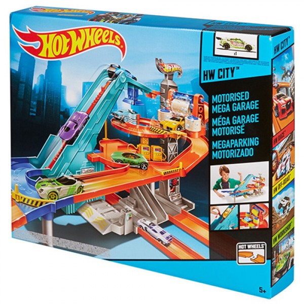 Трек Hot Wheels (Хот Вилс) Моторизированный Мега-Гараж