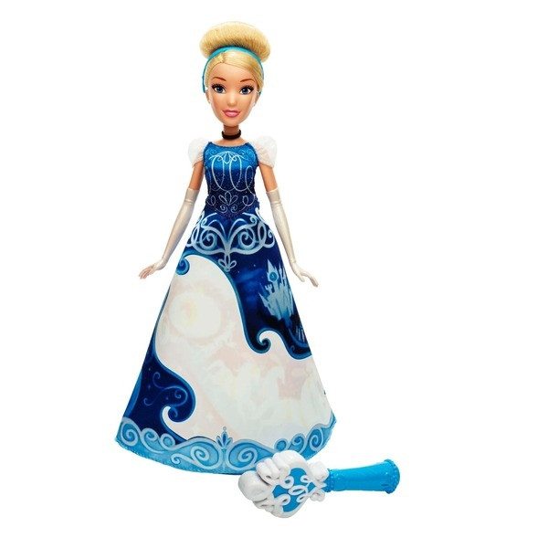 Disney Princess: Кукла Золушка в юбке с проявляющимся принтом