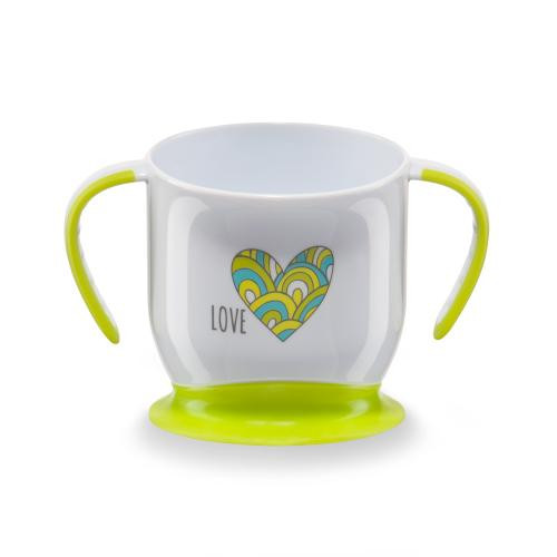 Кружка Happy Baby на присоске Baby cup with suction base в ассортименте