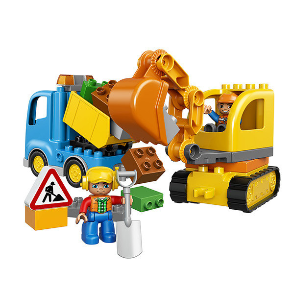 Lego Duplo 10812 Грузовик и гусеничный экскаватор