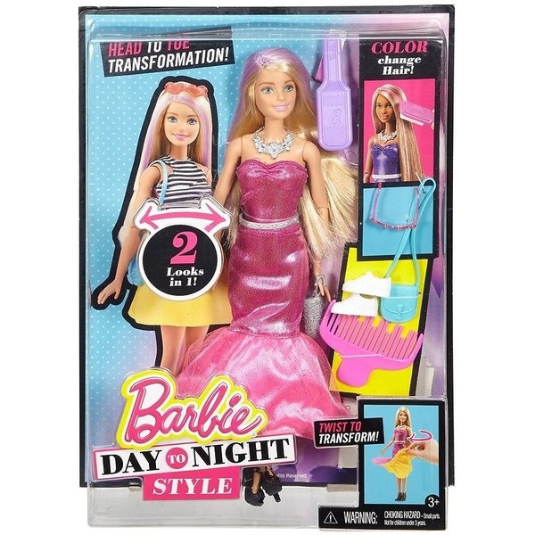 BARBIE: БАРБИ ДЕНЬ И НОЧЬ (МЕНЯЮЩАЯ ПЛАТЬЕ)