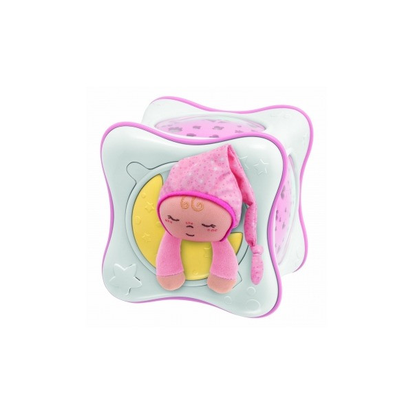 Chicco: Ночник-проектор "Радужный кубик" роз. 0м+