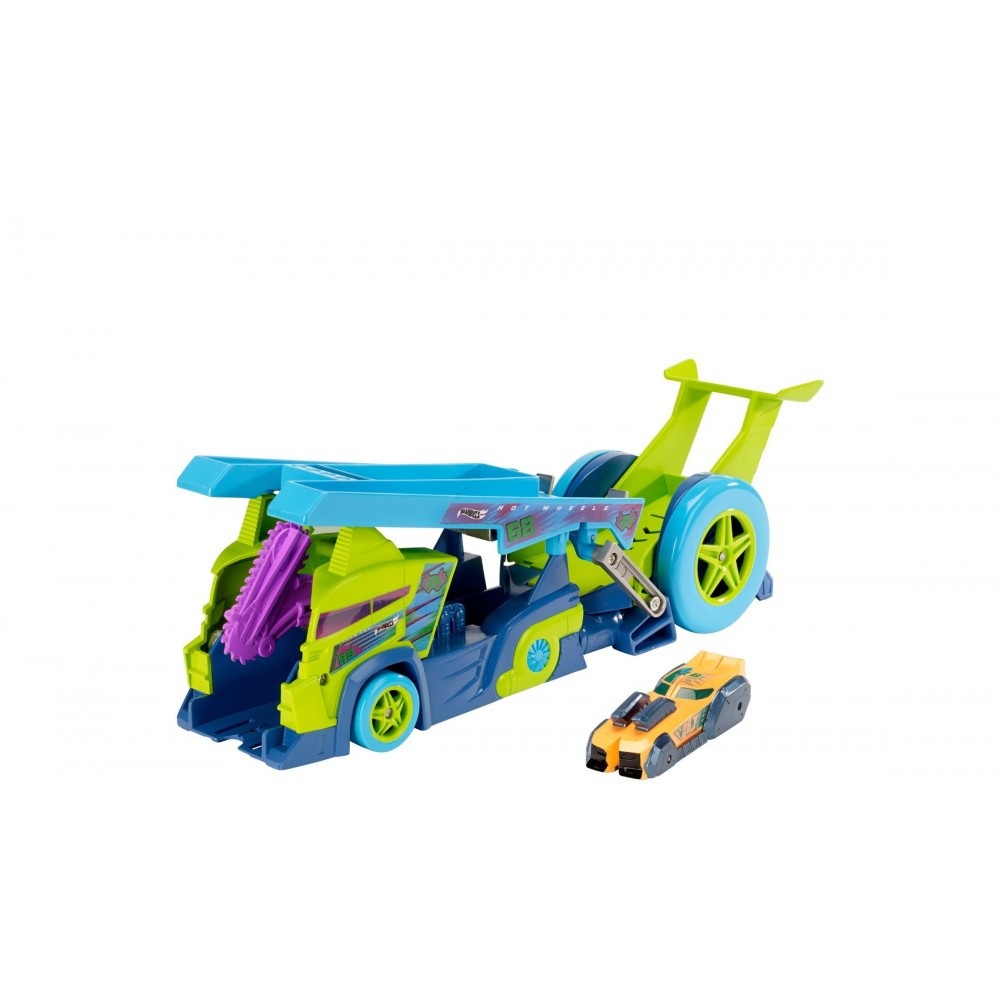ИГРОВОЙ НАБОР HOT WHEELS "ТРАНСПОРТЕР МОЛНИЕНОСНЫЕ ПОЛОВИНКИ", DHY26